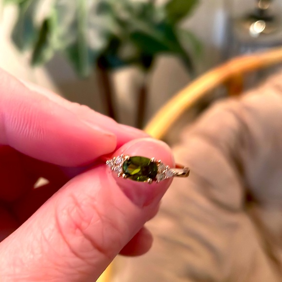 18k Gold Plated Cubic Zirconia Ring - Picture 6 of 6